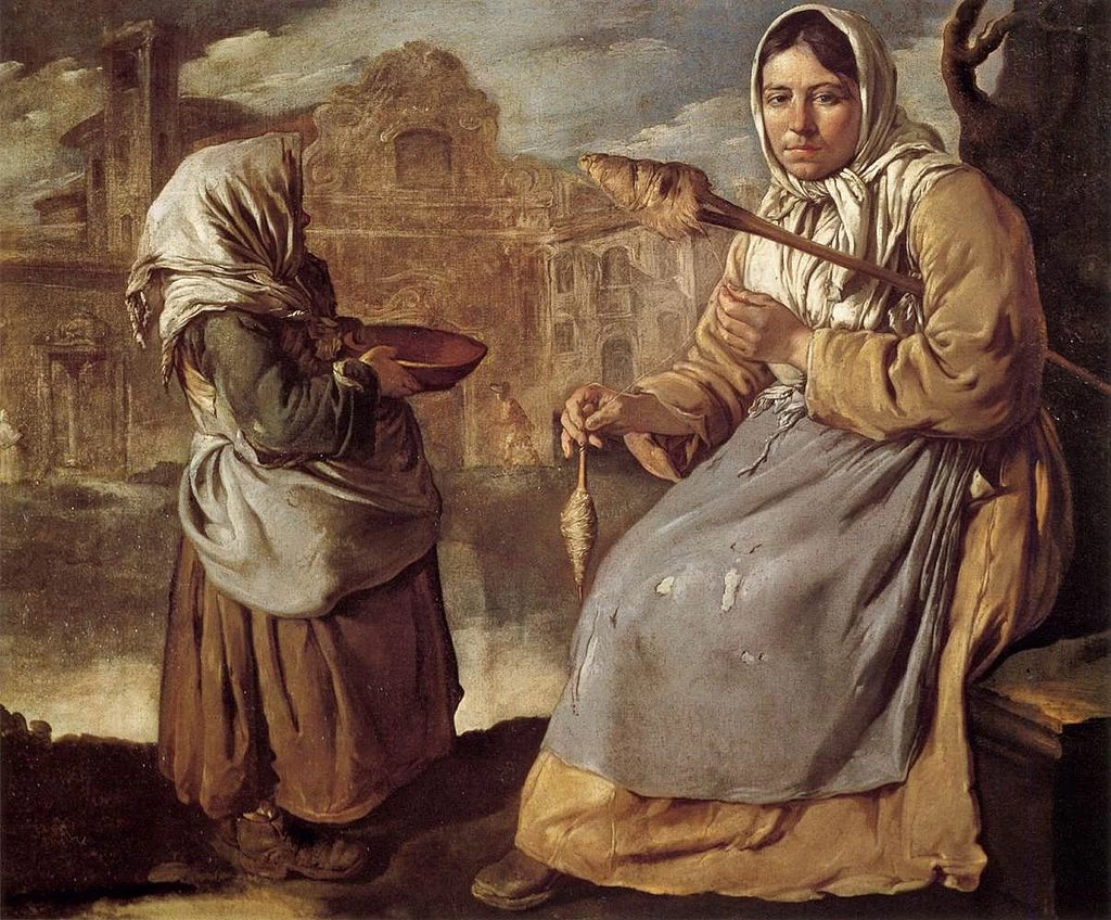 Giacomo Ceruti, il Pitocchetto - Mendicante e filatrice